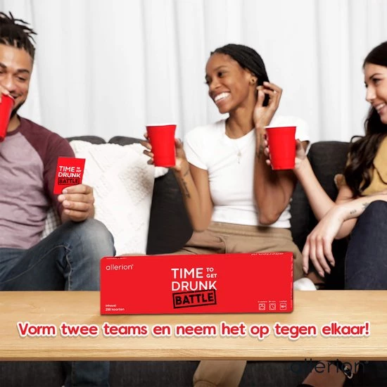 Allerion? Allerion Time To Get Drunk Battle Edition Drankspel Met 250 Kaarten Team Drank Spel 8 Allerion? Allerion Time To Get Drunk Battle Edition Drankspel Met 250 Kaarten Team Drank Spel - Afbeelding 8