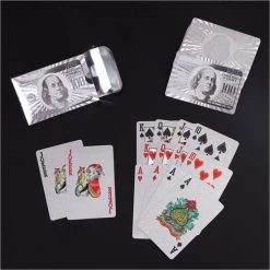 LuxeBass 24K Zilver Speelkaarten Plastic Poker Game Dek Folie Poken Pack Magische Kaarten Waterdichte Kaart Geschenkcollectie Gokken Bordspel - Pokerkaarten - Drankspel Kaarten -spellen-voor-volwassenen Verkoopwinkel 550x550 71