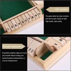 Deluxe HB Sluit De Doos - Zinaps Deluxe 4-Player Sluit De Doos Houten Tafel Game Classic Dice Game Board Toy, Brown- (WK 02127) -spellen-voor-volwassenen Verkoopwinkel 550x552 6