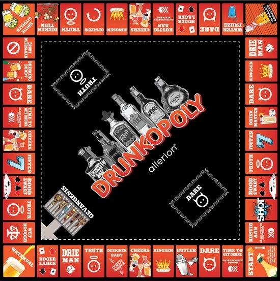 Allerion? Allerion Drunkopoly Time To Get Drunk Drankspel Monopoly Bordspel 8 Personen Inclusief Cocktail Speelkaarten 2 Allerion? Allerion Drunkopoly Time To Get Drunk Drankspel Monopoly Bordspel 8 Personen Inclusief Cocktail Speelkaarten - Afbeelding 2