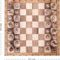 HappyWoods - Handgemaakt Plooibaar Schaakspel - Houten Schaakbord Met Schaak Stukken - Schaakset - Schaakspellen Schaakspel Hout Volwassenen Schaakborden Kinderen - 22 X 22cm 12 HappyWoods - Handgemaakt Plooibaar Schaakspel - Houten Schaakbord Met Schaak Stukken - Schaakset - Schaakspellen Schaakspel Hout Volwassenen Schaakborden Kinderen - 22 X 22cm -spellen-voor-volwassenen Verkoopwinkel 550x554 1