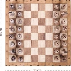 HappyWoods - Handgemaakt Plooibaar Schaakspel - Houten Schaakbord Met Schaak Stukken - Schaakset - Schaakspellen Schaakspel Hout Volwassenen Schaakborden Kinderen - 16 X 16cm 15 HappyWoods - Handgemaakt Plooibaar Schaakspel - Houten Schaakbord Met Schaak Stukken - Schaakset - Schaakspellen Schaakspel Hout Volwassenen Schaakborden Kinderen - 16 X 16cm -spellen-voor-volwassenen Verkoopwinkel 550x554 4