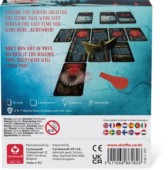 Shuffle - IT - Co Peratief Kaartspel - Horror 7 Shuffle - IT - Co Peratief Kaartspel - Horror - Afbeelding 7