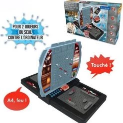 Lexibook Pratende Zeeslag (Frans Italiaans Nederlands Duits), 1 Of 2 Spelers, Bordspel, Interactief, Geluidseffecten, Strategie, Batterijvoeding, Grijs/zwart, GT2800