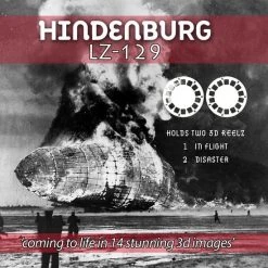 Hindenburg LZ-129 - 2 View-Master Schijven Met 14 Foto's In 3D, 'in Flight' En 'disaster'