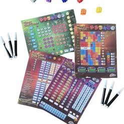 Grafix | Dice Games 4-in-1 Dobbelspellen | Gezelschapsspel Voor Kinderen En Volwassenen | Combinatie Van Tactiek- En Geluk