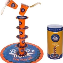 Merkloos Beer Dunk - Drankspel - 18 Bekers - 8 Bierviltjes - 1 Speelmat -spellen-voor-volwassenen Verkoopwinkel 550x594 2