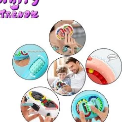 2 Stuks - Happy Trendz - Fidget Bean Puzzle 2in1 + Infinity Cube Blauw | Speelgoed | Rage | Puzzel Blauw | Stress Bal | Friemel Puzzel Bal | Nieuw Model Fidget | Fidget Infinity Cube -spellen-voor-volwassenen Verkoopwinkel 550x604 3