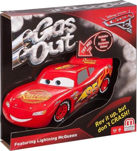 Mattel Games Gas Out Bordspel Cars Bliksem McQueen 5 Mattel Games Gas Out Bordspel Cars Bliksem McQueen - Afbeelding 5