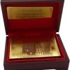 AA Commerce Luxe Gouden Speelkaarten - Poker Kaarten Set Kaartspel - Plastic Playing Cards Geplastificeerd