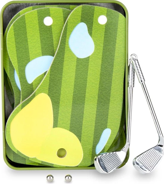 Kikkerland Golf In A Tin - Mini Golf Spel - Reisspel - Inclusief Meeneem Blikje 1 Kikkerland Golf In A Tin - Mini Golf Spel - Reisspel - Inclusief Meeneem Blikje