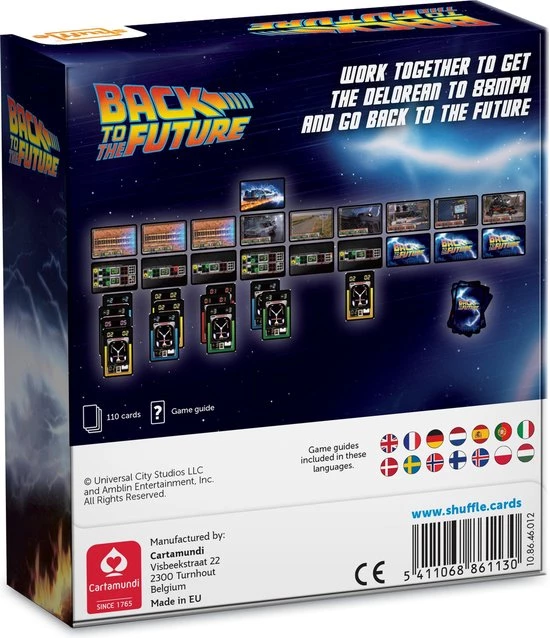Back To The Future - Delorean - Shuffle Retro - Kaartspel 6 Back To The Future - Delorean - Shuffle Retro - Kaartspel - Afbeelding 6