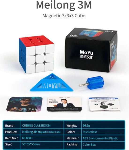 MOYU Pyramid Magnetische Puzzelkubus - SpeedCube Zonder Stickers - Licht En Soepel Voor Wedstrijden 12 MOYU Pyramid Magnetische Puzzelkubus - SpeedCube Zonder Stickers - Licht En Soepel Voor Wedstrijden - Afbeelding 12