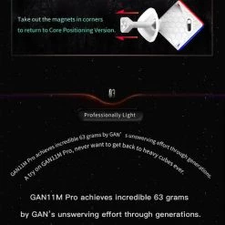 Gan 11 M Pro 3x3 - ZWART -spellen-voor-volwassenen Verkoopwinkel 550x655 1