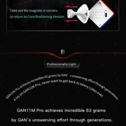Gan 11 M Pro 3x3 - ZWART -spellen-voor-volwassenen Verkoopwinkel 550x655 2