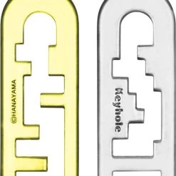 Hanayama Huzzle Breinbreker Cast Keyhole 11,8 Cm Staal Zilver/goud -spellen-voor-volwassenen Verkoopwinkel 550x656 2