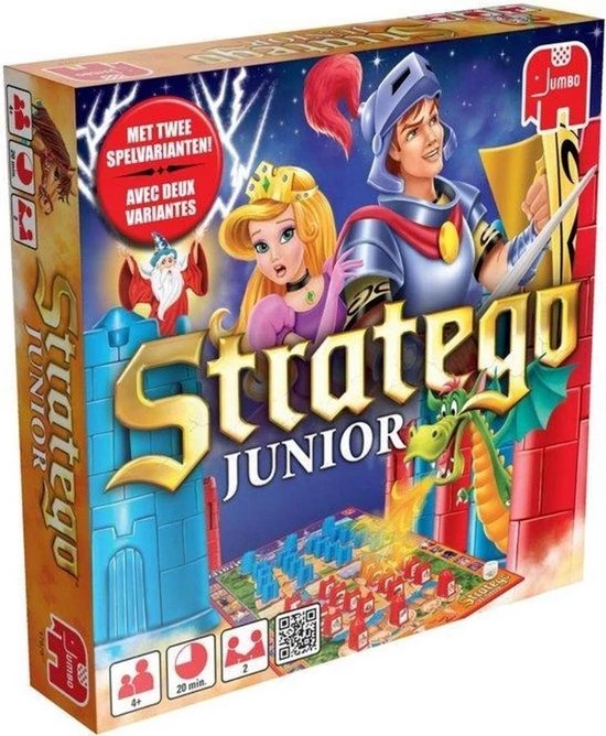 Hasbro Spellenbundel - 2 Stuks - Stratego Junior & Cluedo Junior 2 Hasbro Spellenbundel - 2 Stuks - Stratego Junior & Cluedo Junior - Afbeelding 2