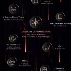 Gan 11 M Pro 3x3 - ZWART -spellen-voor-volwassenen Verkoopwinkel 550x703