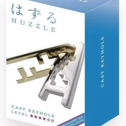 Hanayama Huzzle Breinbreker Cast Keyhole 11,8 Cm Staal Zilver/goud