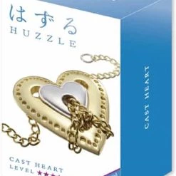 Huzzle Breinbreker Cast Heart 11,8 Cm Staal Zilver/goud -spellen-voor-volwassenen Verkoopwinkel 550x742 5
