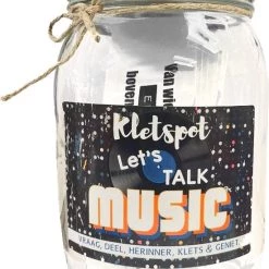 Kletspot Let's Talk Music - Gespreksstarter - Muziekliefhebbers