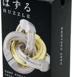 Huzzle Puzzel Cast Cyclone Junior Zink Zilver/goud 4-delig -spellen-voor-volwassenen Verkoopwinkel 550x800 4