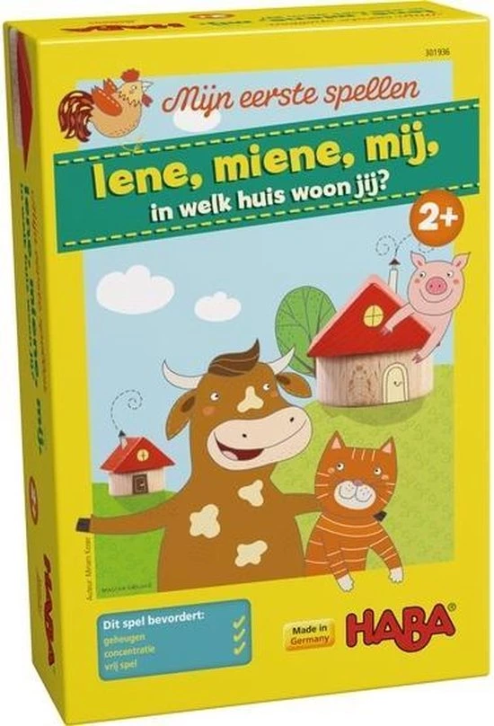 Haba Spel - Mijn Eerste Spellen - Iene, Miene, Mij, In Welk Huis Woon Jij 301936 4 Haba Spel - Mijn Eerste Spellen - Iene, Miene, Mij, In Welk Huis Woon Jij 301936 - Afbeelding 4