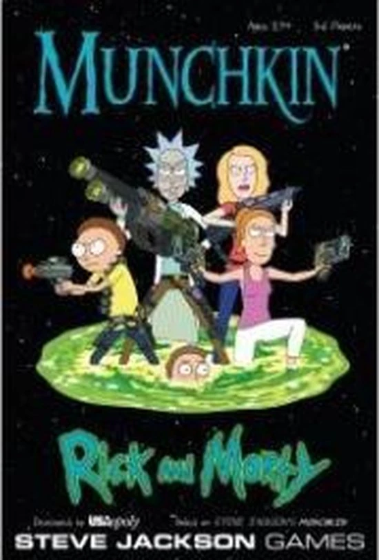 Steve Jackson Games USAopoly Munchkin Rick And Morty 4 Steve Jackson Games USAopoly Munchkin Rick And Morty - Afbeelding 4