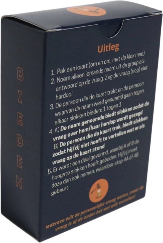 Gezellig Drankspel - Persoonlijk Bieden - Drankspellen Met Kaarten (75 Kaarten) 5 Gezellig Drankspel - Persoonlijk Bieden - Drankspellen Met Kaarten (75 Kaarten) - Afbeelding 5