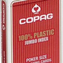 Plastic Speelkaarten Rood Jumbo Index - Copag